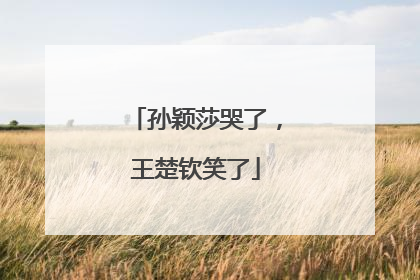 孙颖莎哭了，王楚钦笑了