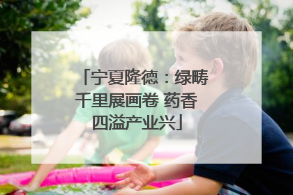 宁夏隆德：绿畴千里展画卷 药香四溢产业兴