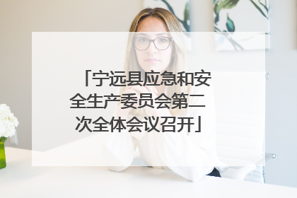 宁远县应急和安全生产委员会第二次全体会议召开