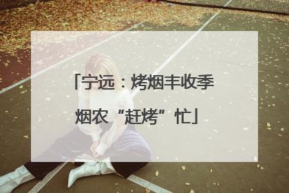 宁远：烤烟丰收季 烟农“赶烤”忙
