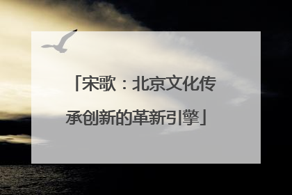 宋歌：北京文化传承创新的革新引擎