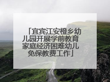 宜宾江安橙乡幼儿园开展学前教育家庭经济困难幼儿免保教费工作