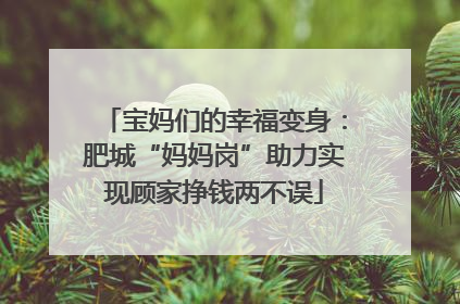 宝妈们的幸福变身：肥城“妈妈岗”助力实现顾家挣钱两不误