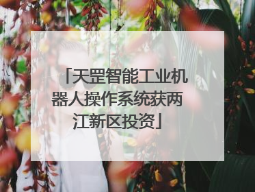 天罡智能工业机器人操作系统获两江新区投资
