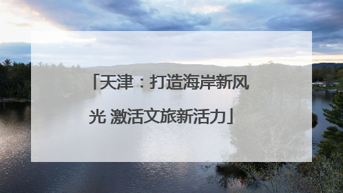 天津：打造海岸新风光 激活文旅新活力