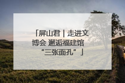 屏山君｜走进文博会 邂逅福建馆“三张面孔”