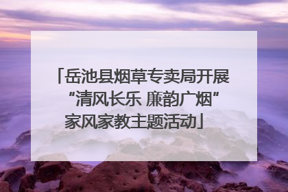 岳池县烟草专卖局开展“清风长乐 廉韵广烟”家风家教主题活动