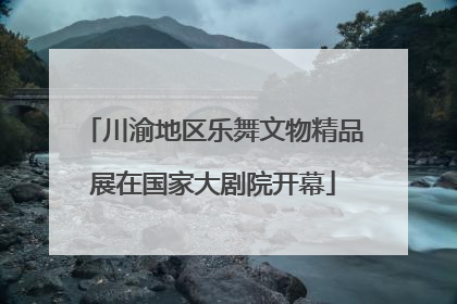 川渝地区乐舞文物精品展在国家大剧院开幕