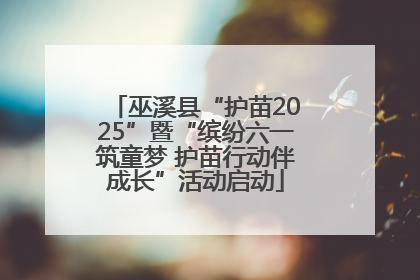 巫溪县“护苗2025”暨“缤纷六一筑童梦 护苗行动伴成长”活动启动