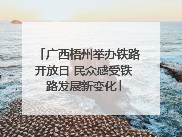 广西梧州举办铁路开放日 民众感受铁路发展新变化
