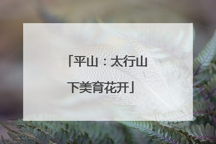 平山：太行山下美育花开