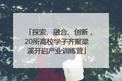 探索、融合、创新，20所高校学子齐聚梁溪开启产业训练营