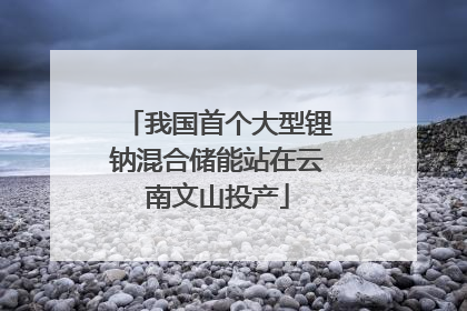 我国首个大型锂钠混合储能站在云南文山投产