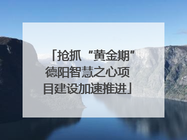抢抓“黄金期” 德阳智慧之心项目建设加速推进