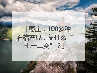 枣庄：100多种石榴产品，靠什么“七十二变”？