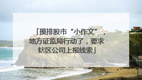 摸排股市“小作文”，地方证监局行动了，要求辖区公司上报线索