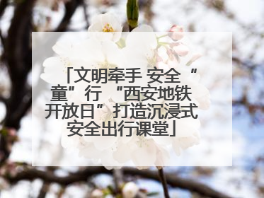 文明牵手 安全“童”行 “西安地铁开放日”打造沉浸式安全出行课堂