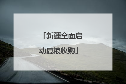 新疆全面启动夏粮收购