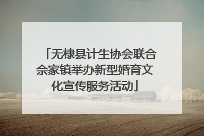 无棣县计生协会联合佘家镇举办新型婚育文化宣传服务活动