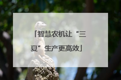 智慧农机让“三夏”生产更高效