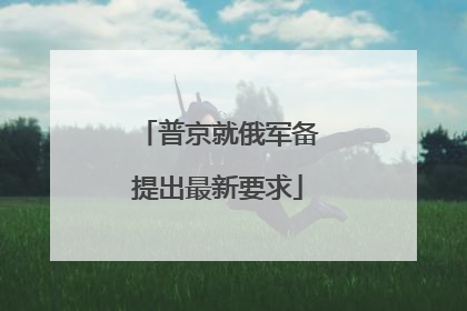 普京就俄军备提出最新要求