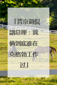普京调侃副总理：我俩到底谁在克格勃工作过