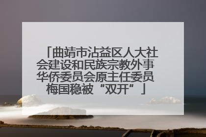 曲靖市沾益区人大社会建设和民族宗教外事华侨委员会原主任委员梅国稳被“双开”