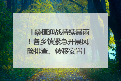 桑植迎战持续暴雨！各乡镇紧急开展风险排查、转移安置
