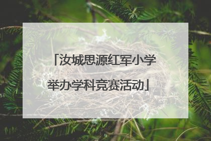 汝城思源红军小学举办学科竞赛活动