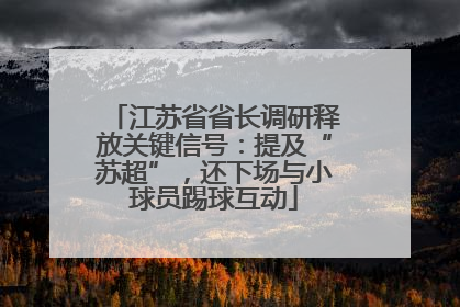 江苏省省长调研释放关键信号：提及“苏超”，还下场与小球员踢球互动