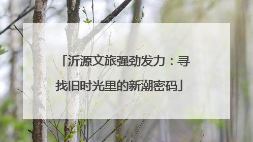 沂源文旅强劲发力：寻找旧时光里的新潮密码
