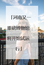 河南又一重磅博物馆将开馆试运行