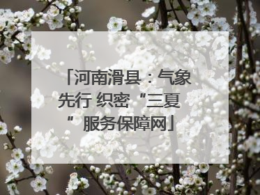 河南滑县：气象先行 织密“三夏”服务保障网