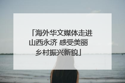 海外华文媒体走进山西永济 感受美丽乡村振兴新貌