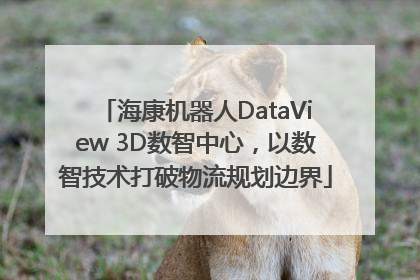 海康机器人DataView 3D数智中心，以数智技术打破物流规划边界