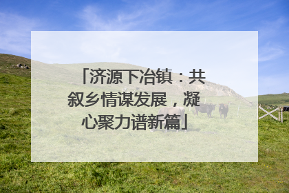 济源下冶镇：共叙乡情谋发展，凝心聚力谱新篇