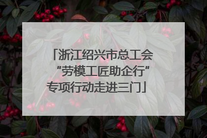浙江绍兴市总工会“劳模工匠助企行”专项行动走进三门