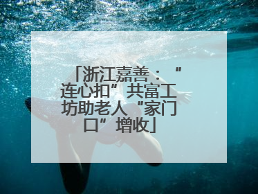 浙江嘉善：“连心扣”共富工坊助老人“家门口”增收