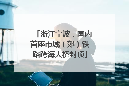 浙江宁波：国内首座市域（郊）铁路跨海大桥封顶