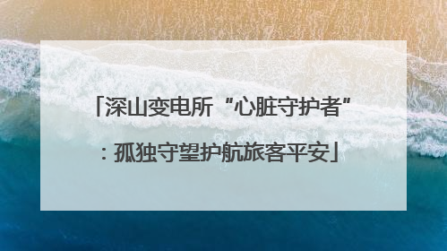 深山变电所“心脏守护者”：孤独守望护航旅客平安