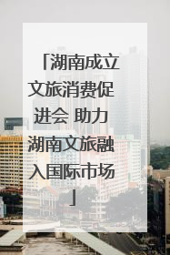 湖南成立文旅消费促进会 助力湖南文旅融入国际市场