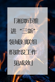 湘潭市推进“三新”领域妇联组织建设工作见成效