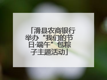 滑县农商银行举办“我们的节日·端午”包粽子主题活动