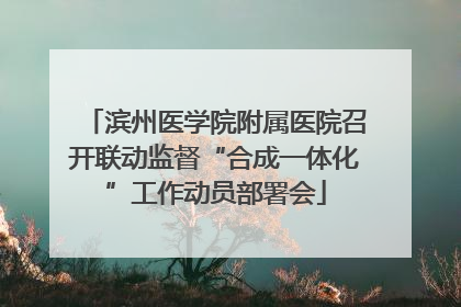 滨州医学院附属医院召开联动监督“合成一体化”工作动员部署会