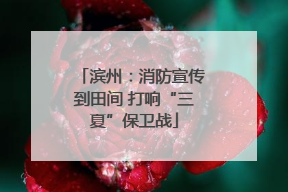 滨州：消防宣传到田间 打响“三夏”保卫战