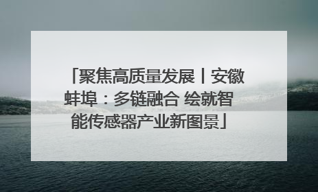 聚焦高质量发展丨安徽蚌埠：多链融合 绘就智能传感器产业新图景