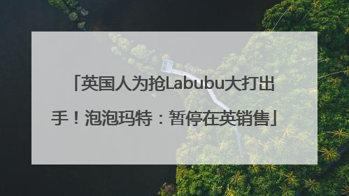 英国人为抢Labubu大打出手！泡泡玛特：暂停在英销售