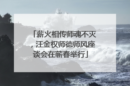 薪火相传师魂不灭，汪金权师德师风座谈会在蕲春举行
