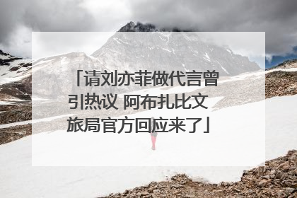 请刘亦菲做代言曾引热议 阿布扎比文旅局官方回应来了