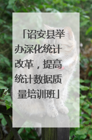 诏安县举办深化统计改革，提高统计数据质量培训班